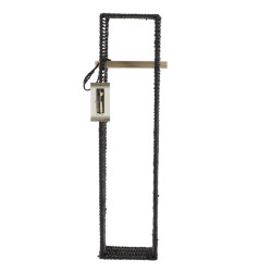 DEROULEUR+RESERVE PAPIER WC NOIR EN PAPI