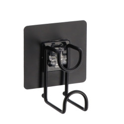 CROCHET METAL NOIR MAT PEINT + ADHESIF 3