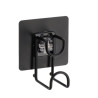 CROCHET METAL NOIR MAT PEINT + ADHESIF 3