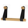 DEROULEUR PAPIER WC NOIR/BAMBOU+ LANIERE