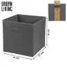 CUBE VELOURS COTELE IRON GRIS