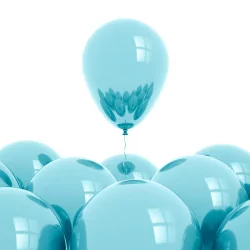 BALLONS BLEU X25