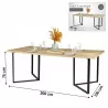 TABLE A DINER "COUNTRY SIDE" AVEC STRUC