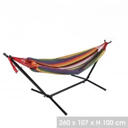 Hamaca con soporte multicolor "Le farniente"