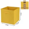 Cubo di velluto a coste color miele