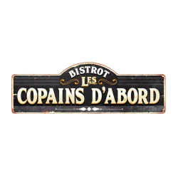 PLAQUE METAL GEANTE COPAINS