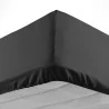 DRAP HOUSSE LINA NOIR 90x190CM