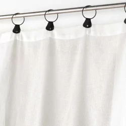 VOILE ANNEAUX LINKA BLANC 140 x 240 CM
