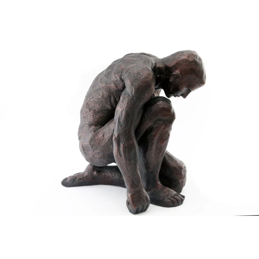 DÉCO STATUE HOMME 33X40CM
