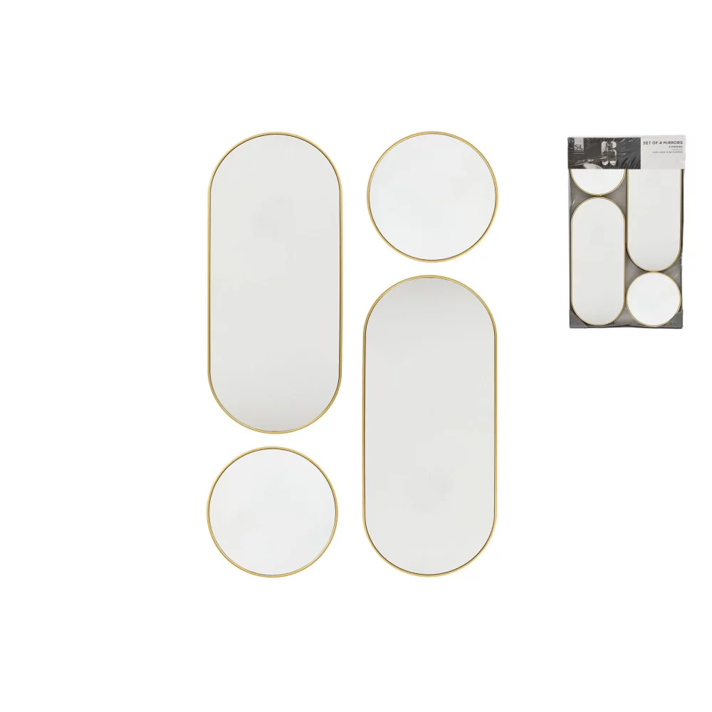 S/4 MIROIRS RONDS OR S/4 MIROIRS RONDS OR