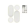 S/4 MIROIRS RONDS OR