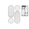 Set de 4 miroirs rond noir