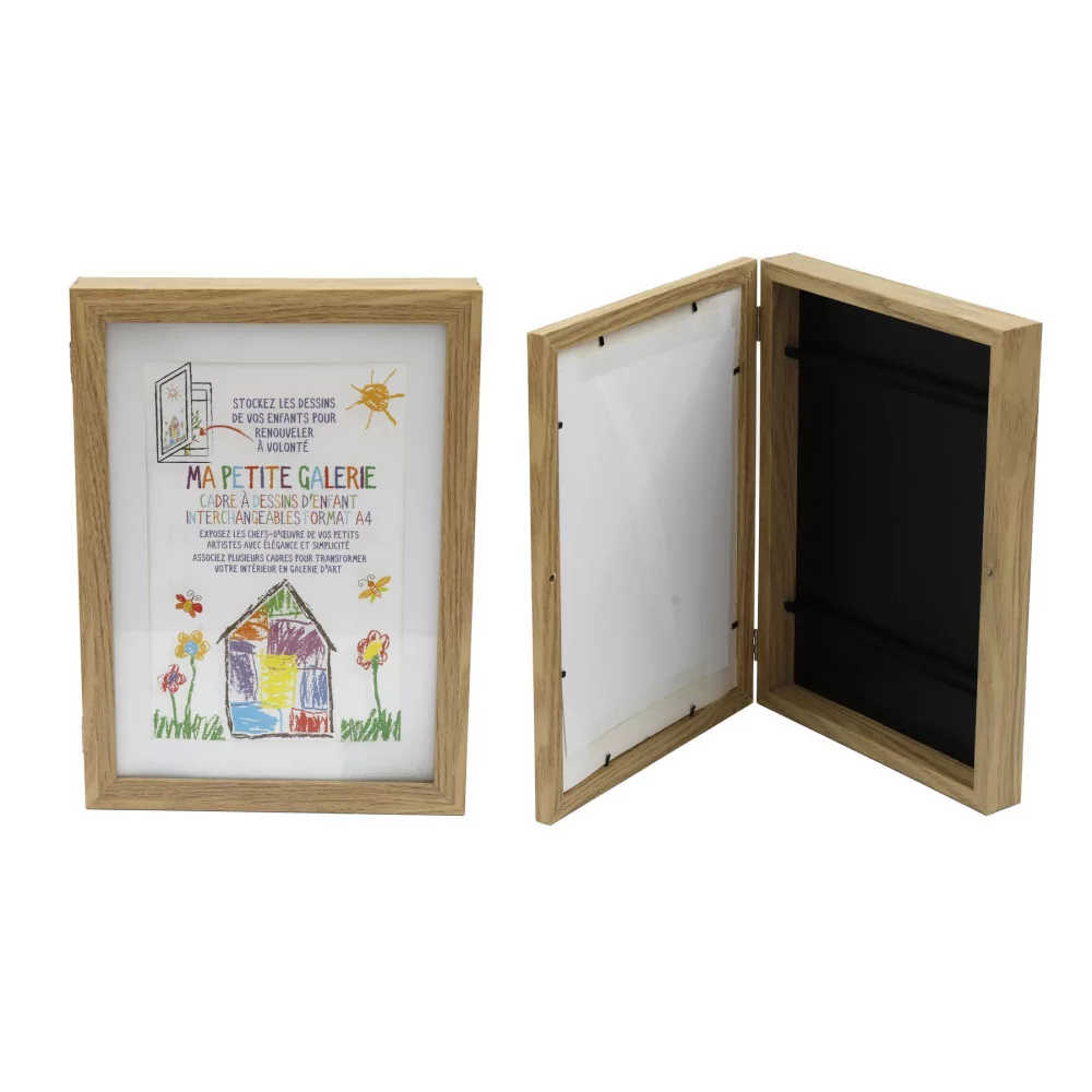 BOITE CADRE POUR DESSINS D'ENFANTS A4 NA