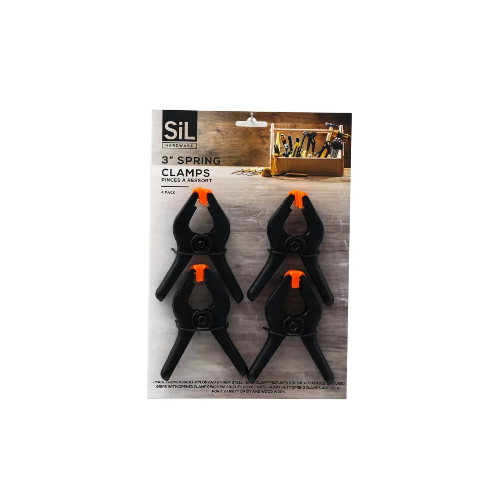 Lot de 4 pinces brico pour serrage Lot de 4 pinces brico pour serrage