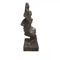 Antique bronze exterior face H90cm