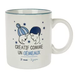 Mug Grès HOROSCOPE Gémeaux Ø 8.5 cm H 10