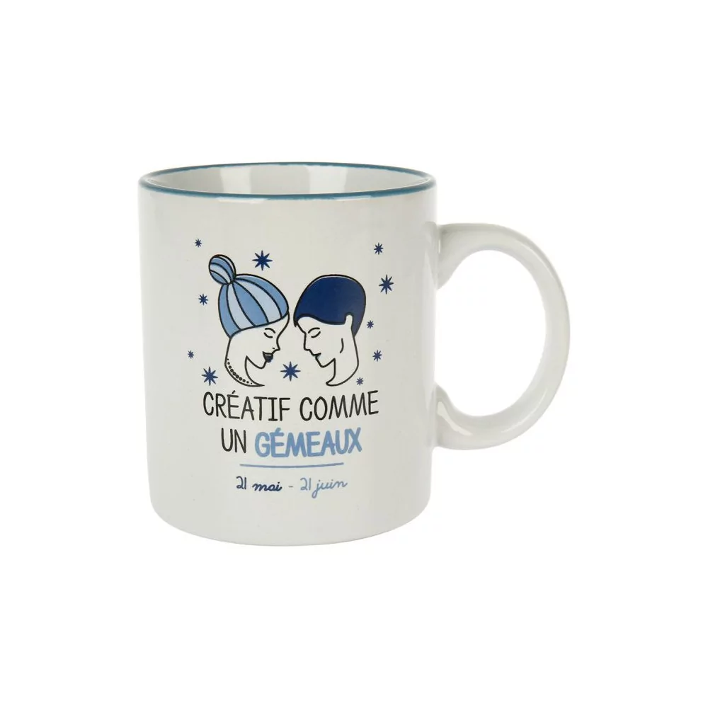 Mug Grès HOROSCOPE Gémeaux Ø 8.5 cm H 10 Mug Grès HOROSCOPE Gémeaux Ø 8.5 cm H 10