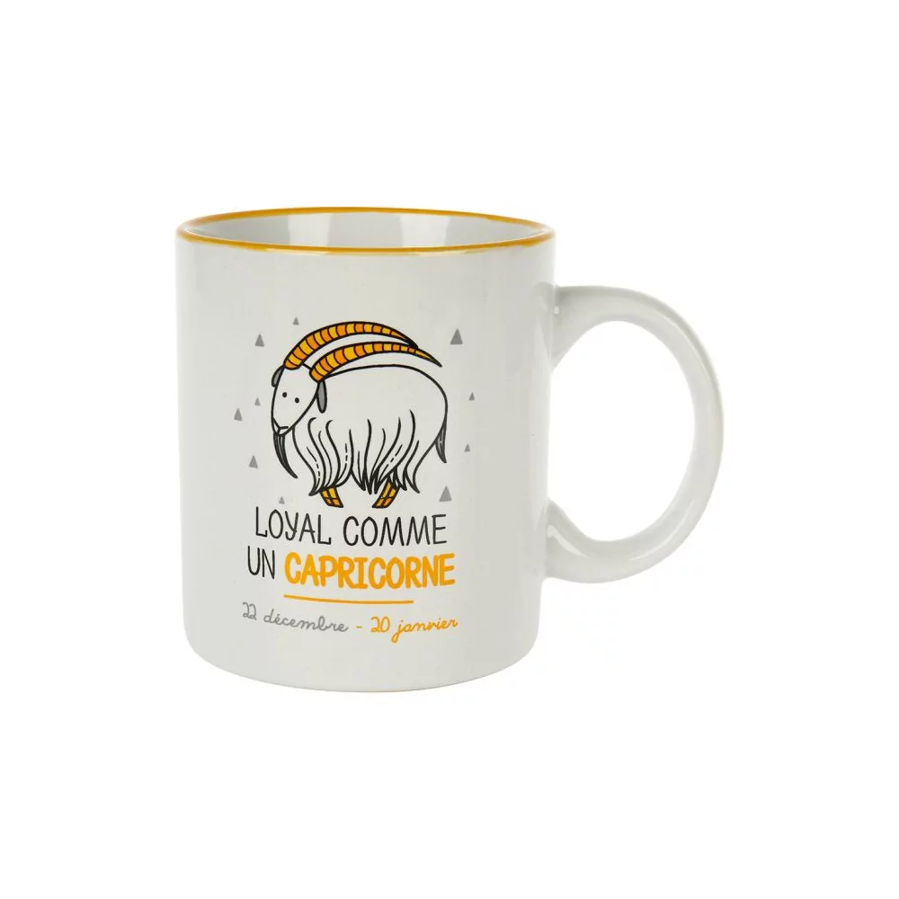 Mug Grès HOROSCOPE Capricorne Ø 8.5 cm H Mug Grès HOROSCOPE Capricorne Ø 8.5 cm H