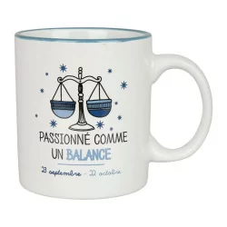 Mug Grès HOROSCOPE Balance Ø 8.5 cm H 10
