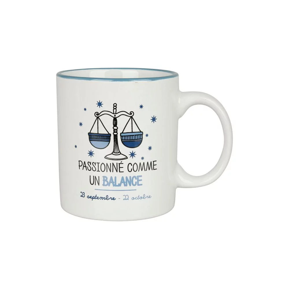 Mug Grès HOROSCOPE Balance Ø 8.5 cm H 10