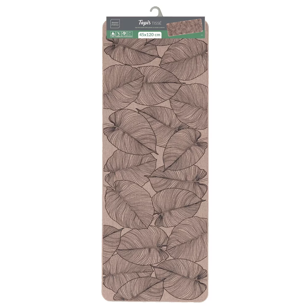 TAPIS JADE 45x120CM TISSE IMPRIME JADE