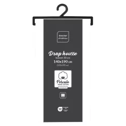 DRAP HOUSSE PERCALINE WHITE 140x190CM
