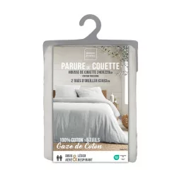 PARURE ANGELIA BLANC 240x220CM DOUBLE GA