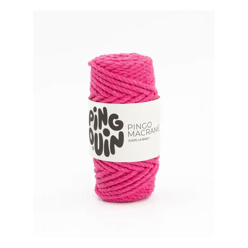 LAINE PINGO MACRAME FUSHIA