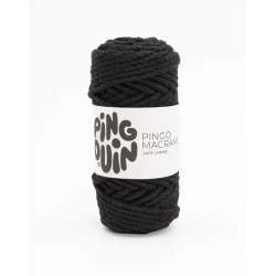 LAINE PINGO MACRAME NOIR