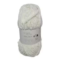 Laine Pingo Chenille blanc