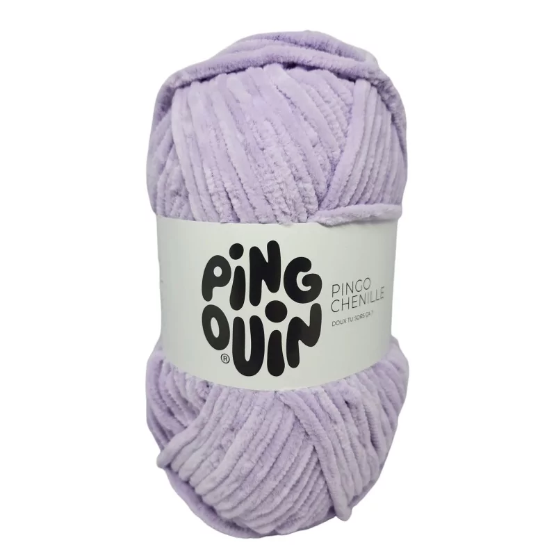 Laine Pingo Chenille Lilas clair Laine Pingo Chenille Lilas clair