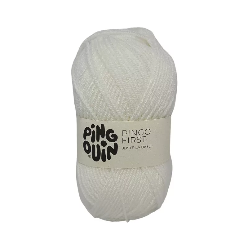 Pelote de laine Pingo First neige