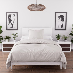 PARURE BOHEME LIN 140X200CM MICROFIBRE