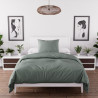 Parure de lit Bohème kaki 140x200cm microfibre