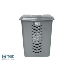 COFFRE LINGE 50L ARGENT