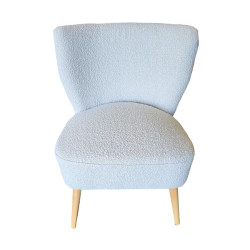 FAUTEUIL ELEONORE BLANC 63X65XH79CM