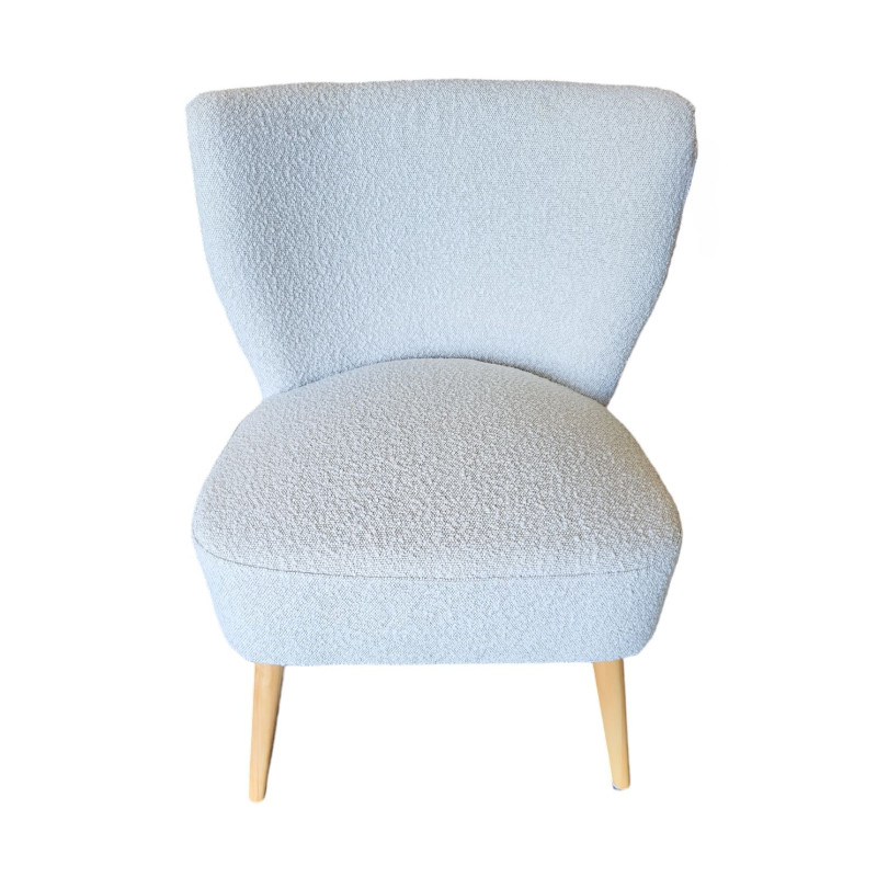 FAUTEUIL bouc ELEONORE BLANC 63X65XH79CM FAUTEUIL bouc ELEONORE BLANC 63X65XH79CM