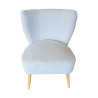 FAUTEUIL bouc ELEONORE BLANC 63X65XH79CM