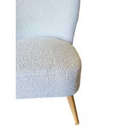 FAUTEUIL ELEONORE BLANC 63X65XH79CM
