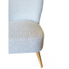 FAUTEUIL ELEONORE BLANC 63X65XH79CM