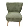 Sillón Eleonore de pana color caqui
