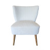 FAUTEUIL ELEONORE ECRU 62X66XH81CM VelCo