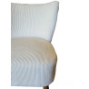 FAUTEUIL ELEONORE ECRU 62X66XH81CM VelCo