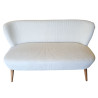 CANAPE ELEONORE ECRU 2PLACES 128X67CM ve