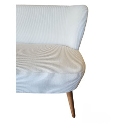 CANAPE ELEONORE ECRU 2PLACES 128X67CM ve