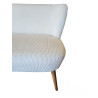 CANAPE ELEONORE ECRU 2PLACES 128X67CM ve