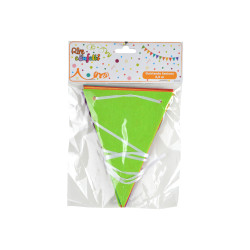 GUIRLANDE FANIONS COLORES EN TISSU 2,2M
