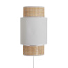APPLIQUE ROTIN TISSU BLANC