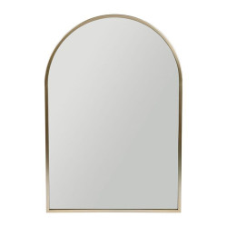 MIROIR MÉTAL ARCHE DORÉ 40,5XH60CM