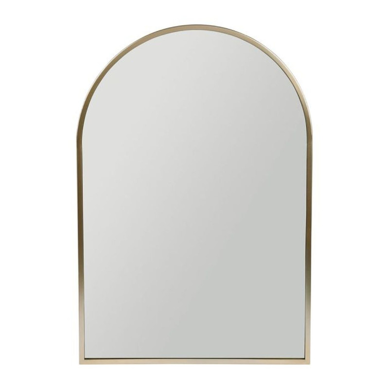 Miroir mural arche en métal doré 40,5xH60cm Miroir mural arche en métal doré 40,5xH60cm